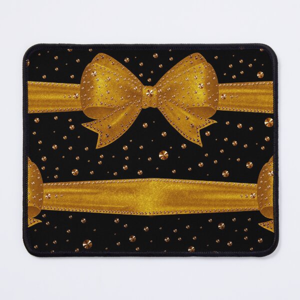 Item preview, Christmas gold bows pattern festive Xmas birthday gifts designed and sold by GlamourChick.