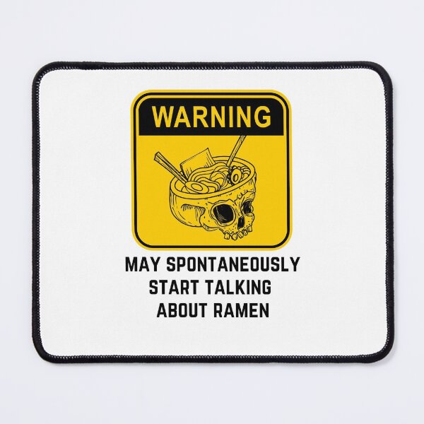 Item preview, Warning may spontaneously start talking about ramen. Think Ramen. Halloween Skull Skeleton Head with Ramen Design designed and sold by subtleday.