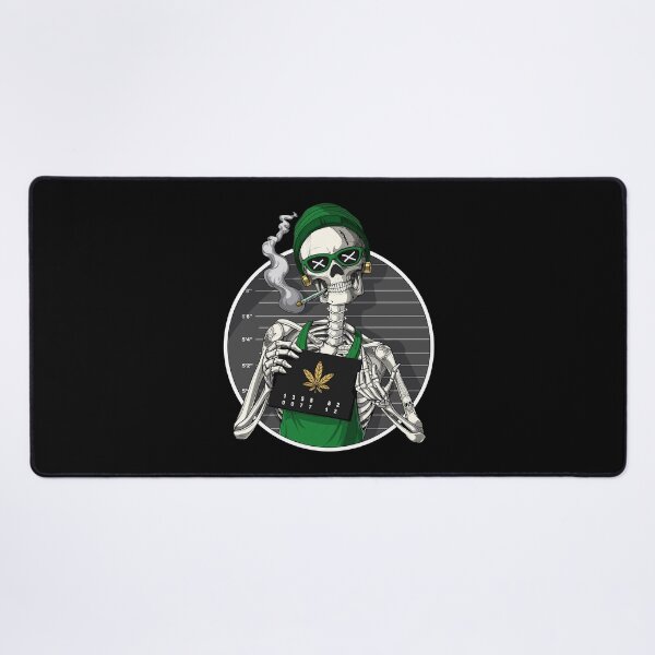 Artikelvorschau, Skeleton Stoner Mugshot entworfen und verkauft von underheaven.
