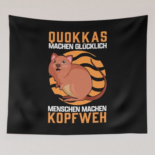 Item preview, Quokka headache marsupial kangaroo Australia designed and sold by madgrfx.