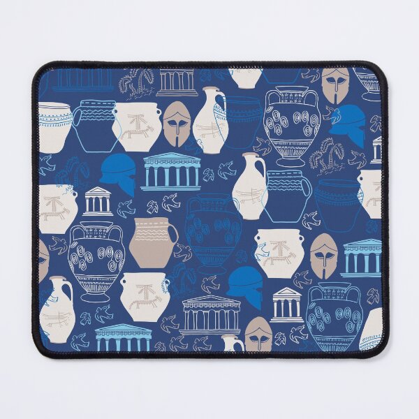 Item preview, Ancient Greece Print on Blue Background designed and sold by kapotka.