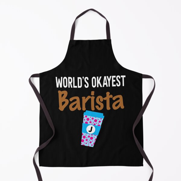 Item preview, World's Okayest Barista Monogram J designed and sold by ZiesMerch.