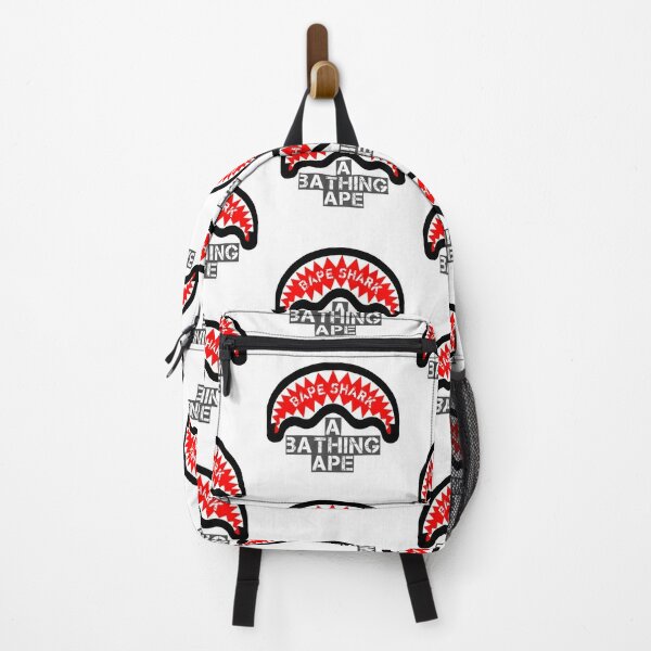A Bathing Ape BAPE Backpack Daypack APE HEAD Logo Print Black 2019 AW  Collection