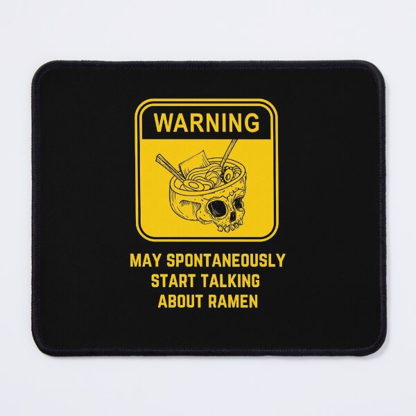 Item preview, Warning may spontaneously start talking about ramen. Think Ramen. Halloween Skull Skeleton Head with Ramen Design designed and sold by subtleday.