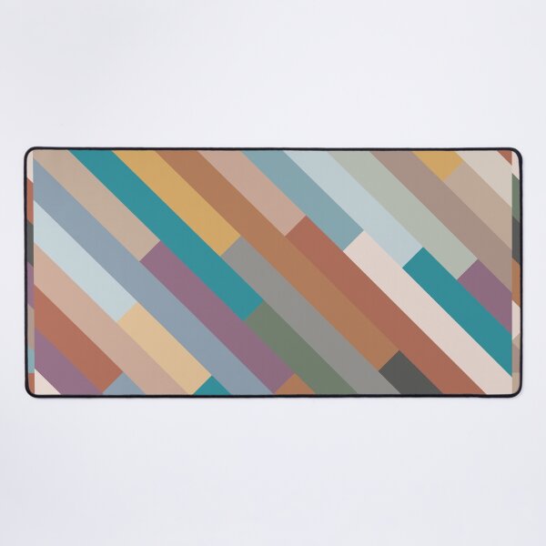Item preview, Diagonal Staggered Stripes in Modern Soft Colors designed and sold by hobrath.
