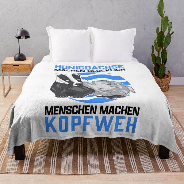 Artikelvorschau, Honigdachs Kopfweh Dachs Marder Spruch entworfen und verkauft von madgrfx.