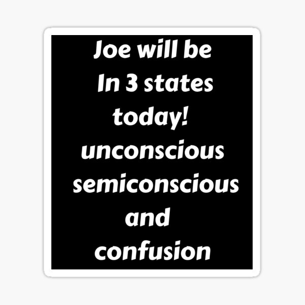 Trump,Joe Biden Will Be In 3 States Today Sticker