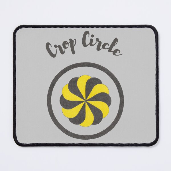 Item preview, Black and yellow crop circle - crop circle designed and sold by nounouangelique.