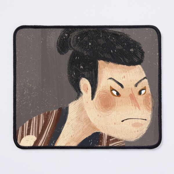 Japanese Classic Painting Ukiyo-e Sharaku kabuki with pug dog Mouse Pad