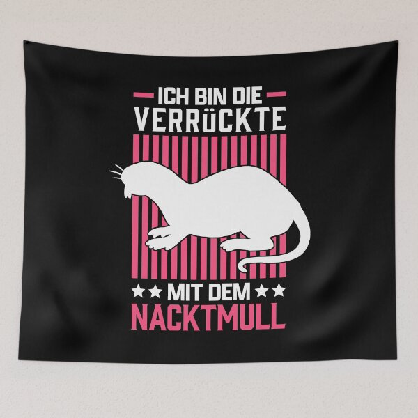 Item preview, Crazy naked mole rat rodent rodent sand digger designed and sold by madgrfx.