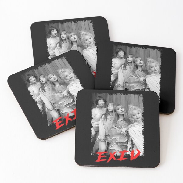 Item preview, EXID Kpop Group Members Black and White Korean Kpop RGB Color Design designed and sold by Piosenka Art.