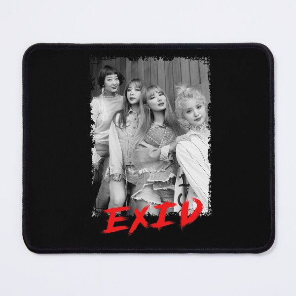 Item preview, EXID Kpop Group Members Black and White Korean Kpop RGB Color Design designed and sold by Piosenka Art.
