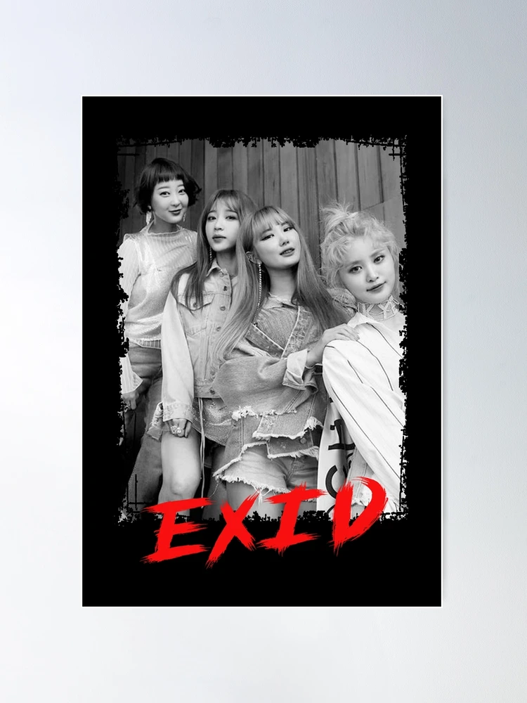EXID Kpop Group Members Black and White Korean Kpop RGB Color
