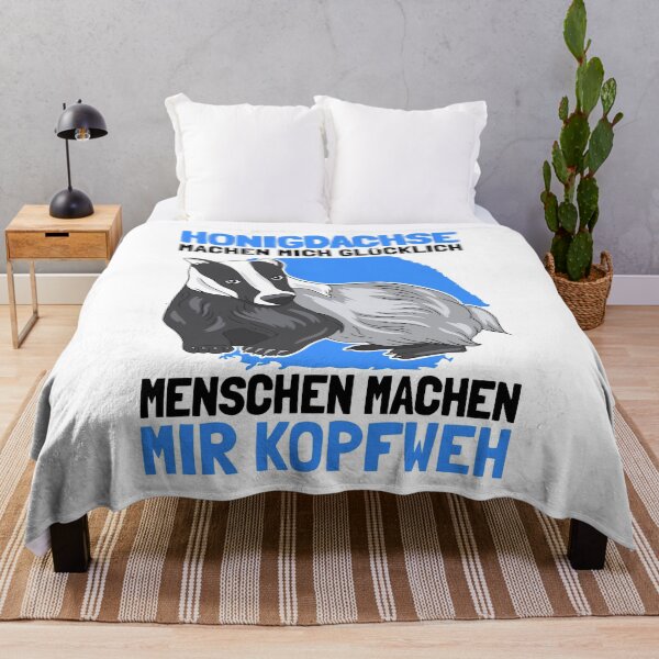 Artikelvorschau, Honigdachs Kopfschmerzen Dachs Marder Spruch entworfen und verkauft von madgrfx.