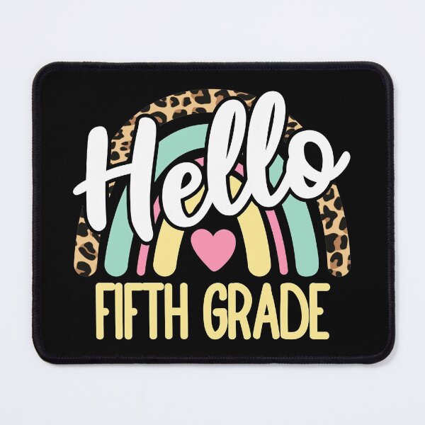 Item preview, Hello Fifth Grade Leopard Rainbow Back to School Teacher designed and sold by AnyKitty.