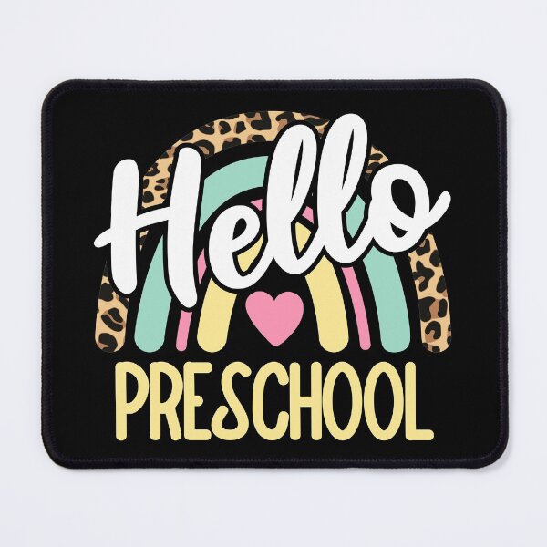 Item preview, Hello Preschool Leopard Rainbow Back to School Teacher designed and sold by AnyKitty.