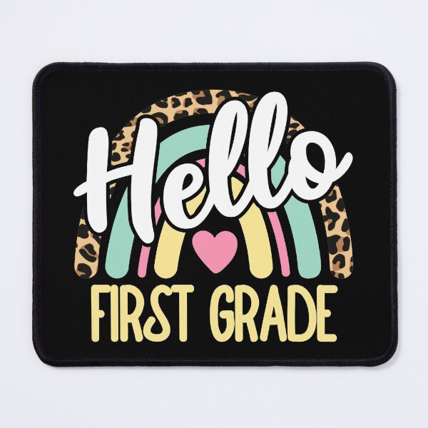 Item preview, Hello First Grade Leopard Rainbow Back to School Teacher designed and sold by AnyKitty.