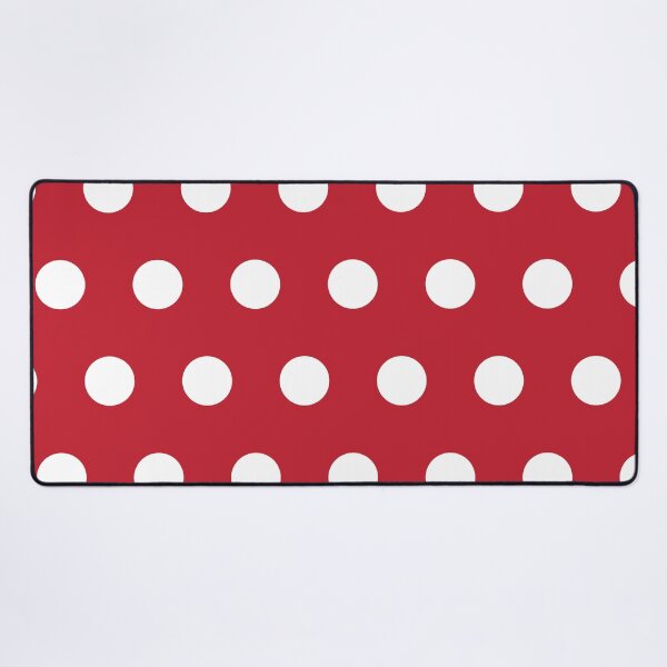 Item preview, Retro Classic White Polka Dots on Red Background Pattern designed and sold by hobrath.