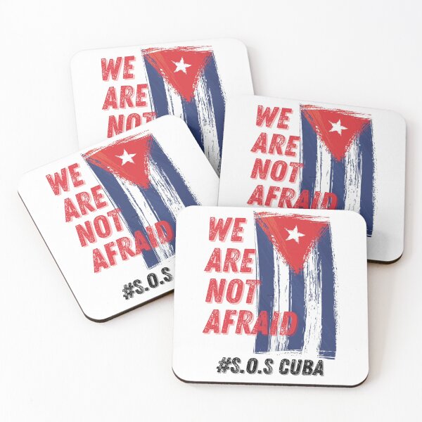 Item preview, We are not afraid S.O.S Cuba libre 2 designed and sold by ConstantinoMD1.