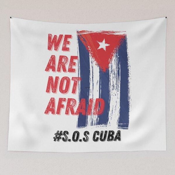 Item preview, We are not afraid S.O.S Cuba libre 2 designed and sold by ConstantinoMD1.