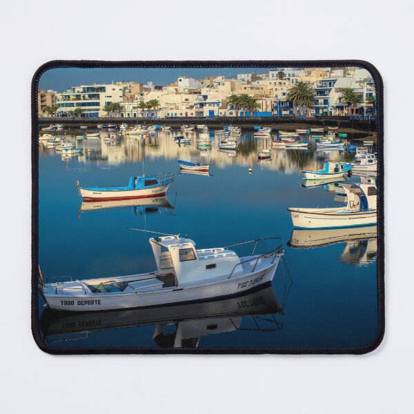 Item preview,  Fishing boats in Charco de San Ginés harbour designed and sold by iCimages.net.