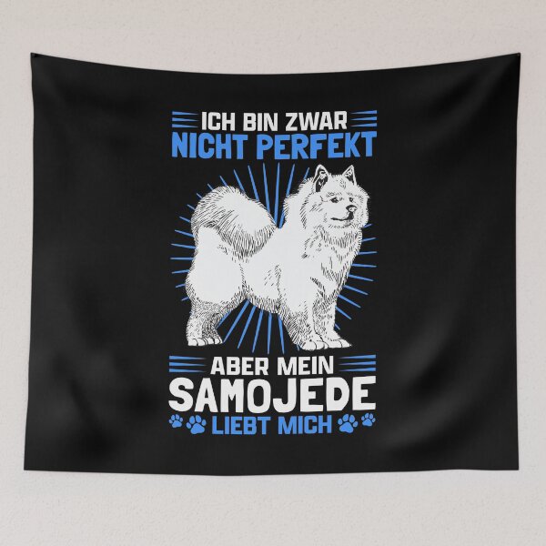 Item preview, Samoyed loves me sled dog Samojedenspitz designed and sold by madgrfx.
