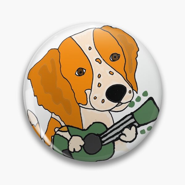 Item preview, Funny Brittany Spaniel Dog Playing Guitar designed and sold by Nature's Fancy.