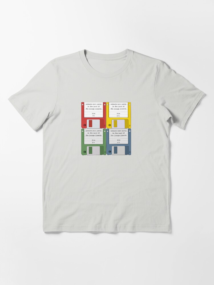 Thumbnail 2 of 7, Essential T-Shirt, Leisure Suit Larry on 4 floppy discs designed and sold by thedrumstick.