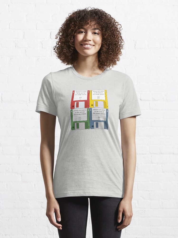Alternate view of Leisure Suit Larry on 4 floppy discs Essential T-Shirt