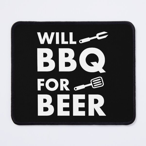 Item preview, Will BBQ for Beer - barbecue lover gift designed and sold by kapotka.