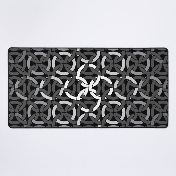 Item preview, Interlocking Circles in Black, White and Gray Tones designed and sold by hobrath.