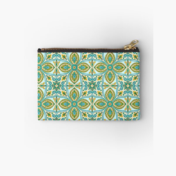Item preview, Moroccan Tile Pattern - Yellow and Green - Detailed Block Print Design, simple pattern designed and sold by SemDesigns1.