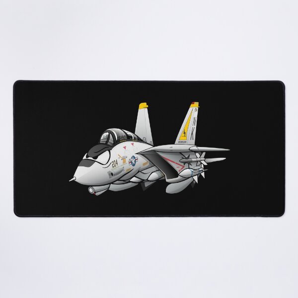 Item preview, F-14 Tomcat Military Fighter Jet Aircraft Cartoon Illustration designed and sold by hobrath.
