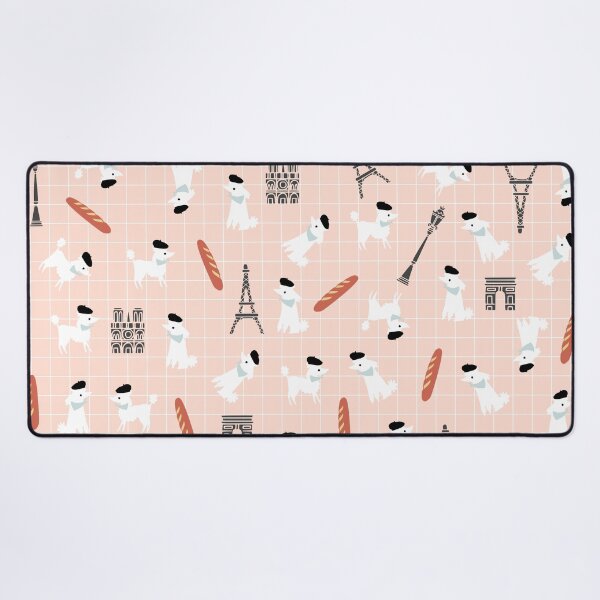 Item preview, French Poodle Print on Pink Background designed and sold by kapotka.