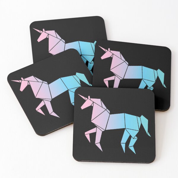 Aperçu de l'œuvre Origami licorne coloré créée et vendue par BeeMeCreative.