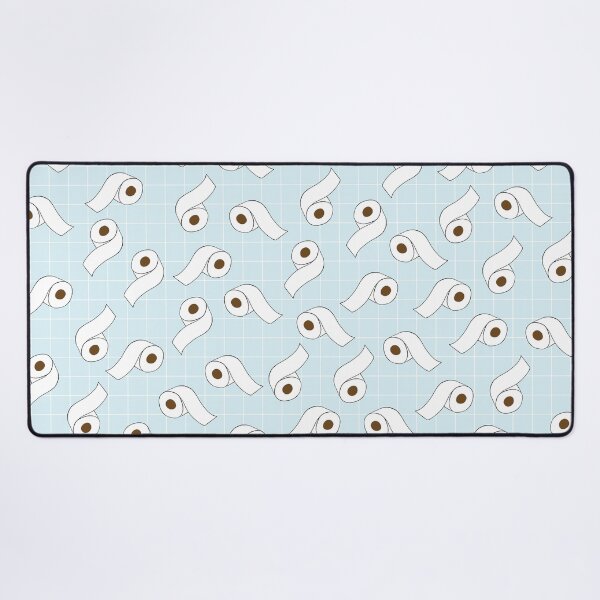 Item preview, Funny Toilet Paper Pattern on Blue Background designed and sold by kapotka.