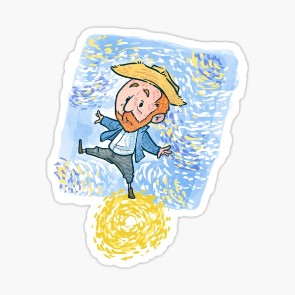 Van Gogh Stickers by Gold Target, Redbubble