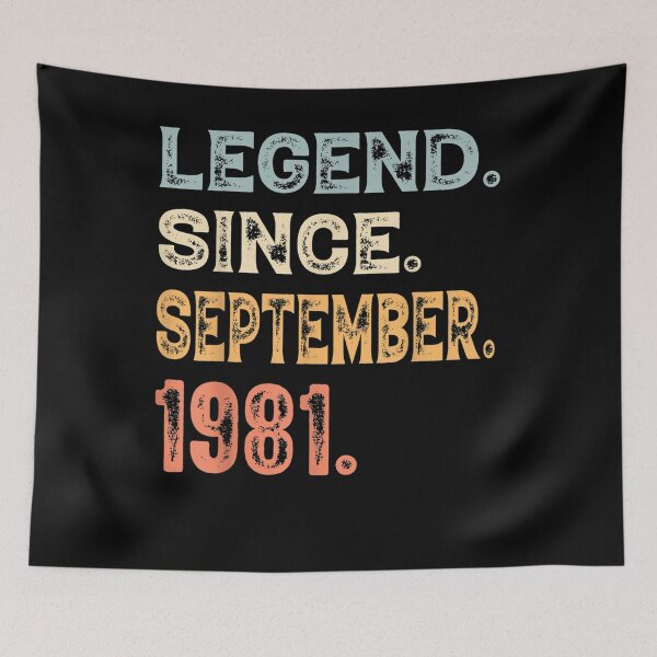 Item preview, Legends Were Born In September 1981 40th Birthday designed and sold by lucretia155.