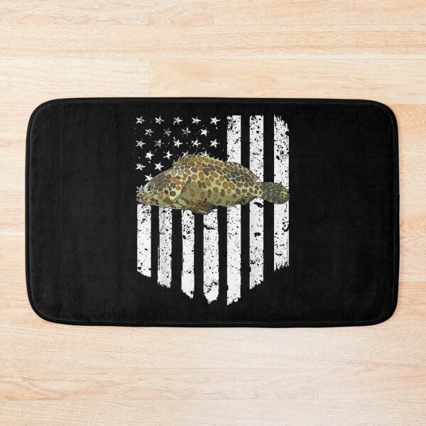 Item preview, Black White American Flag Groupers 4th Of July Fish designed and sold by aliceshe.