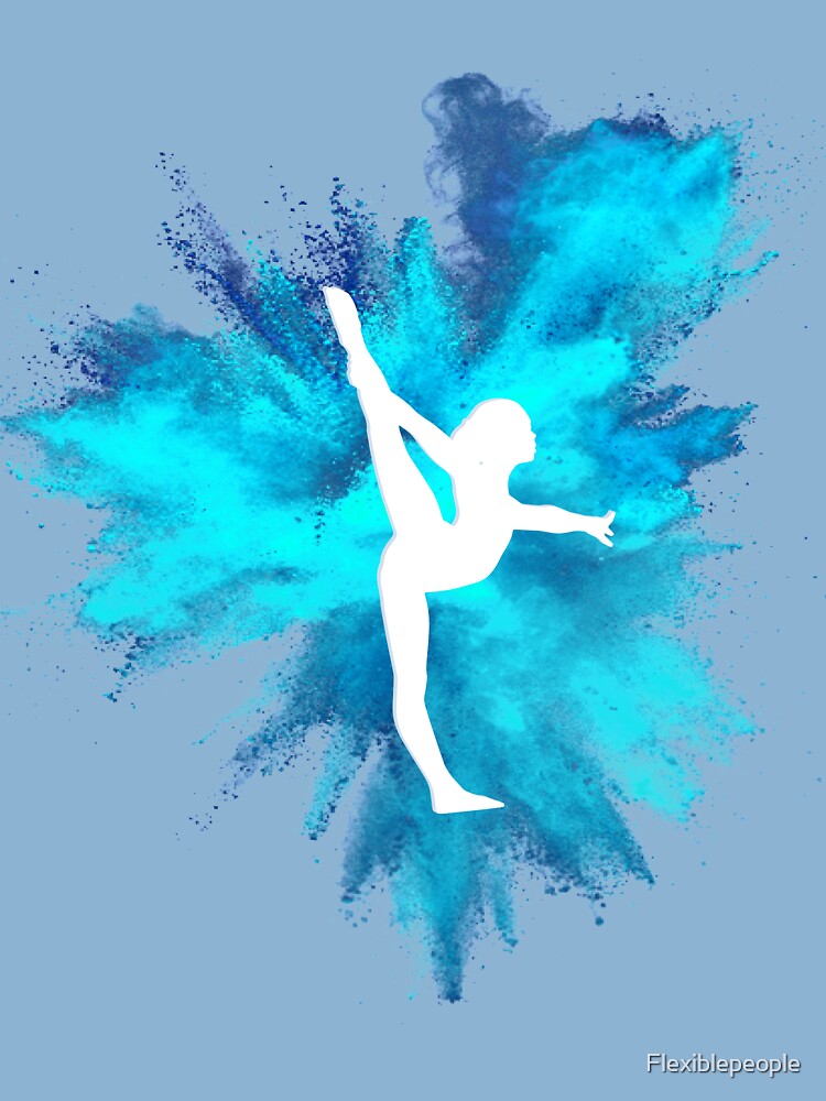 Amazoncom GYMNAST SILHOUETTE AERIAL POSE WATERCOLOR TEAL BACKGROUND  PopSockets PopGrip Swappable Grip for Phones  Tablets  Cell Phones   Accessories