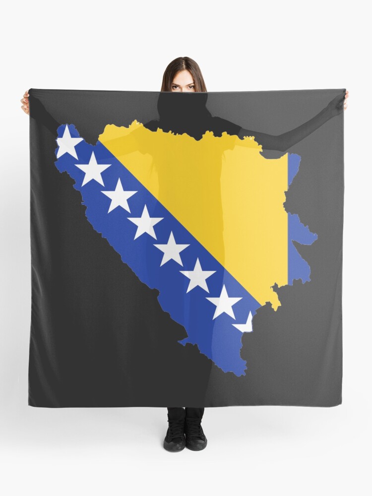 Bosnien-Herzegowina (1992) Flagge , Bosnien-Herzegowina (1992) Fahne auf