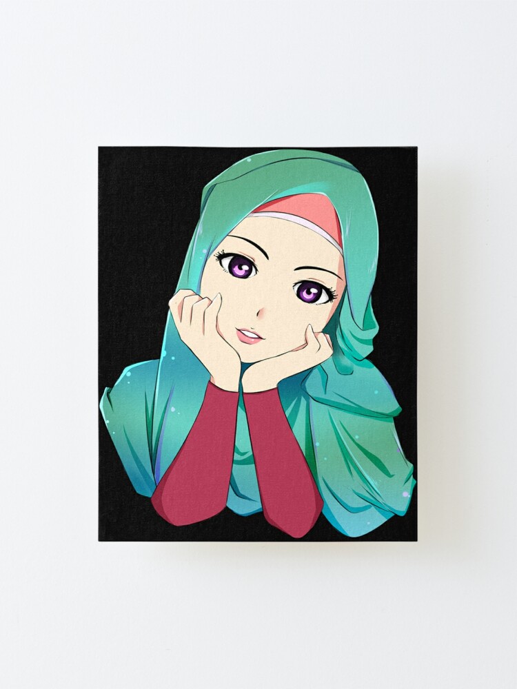 Anime Muslimah, Cute Muslim Girl Cartoon 