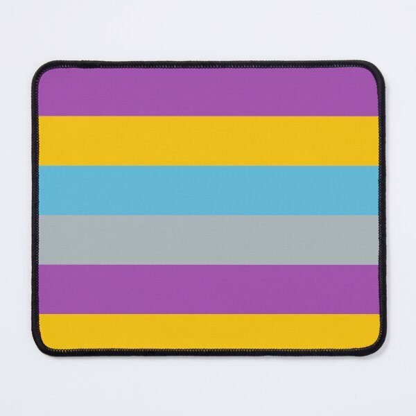 Item preview, Colourful Stripes Minimal Pattern (Grey Purple Yellow Blue) designed and sold by TalBright.