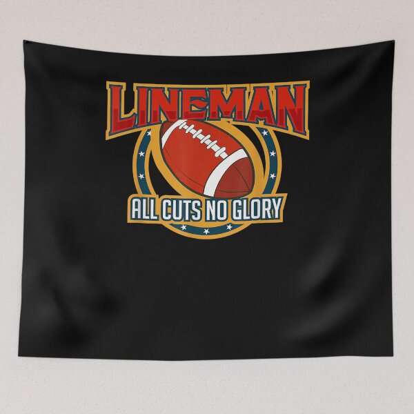 Item preview, Lineman Cuts No Glory Sports Player Coach designed and sold by lucretia155.
