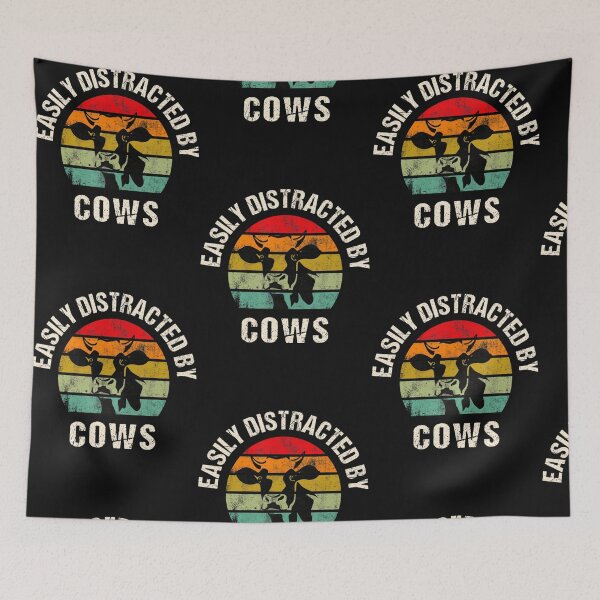 Item preview, Easily Distracted By Cows Funny Cows And designed and sold by Nguyenvanhai.