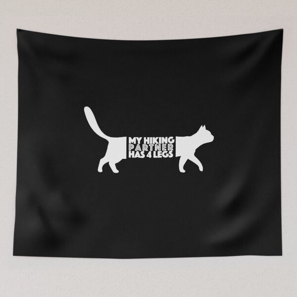 Item preview, My Hiking Partner Has Four Legs - Cat designed and sold by dibeja.