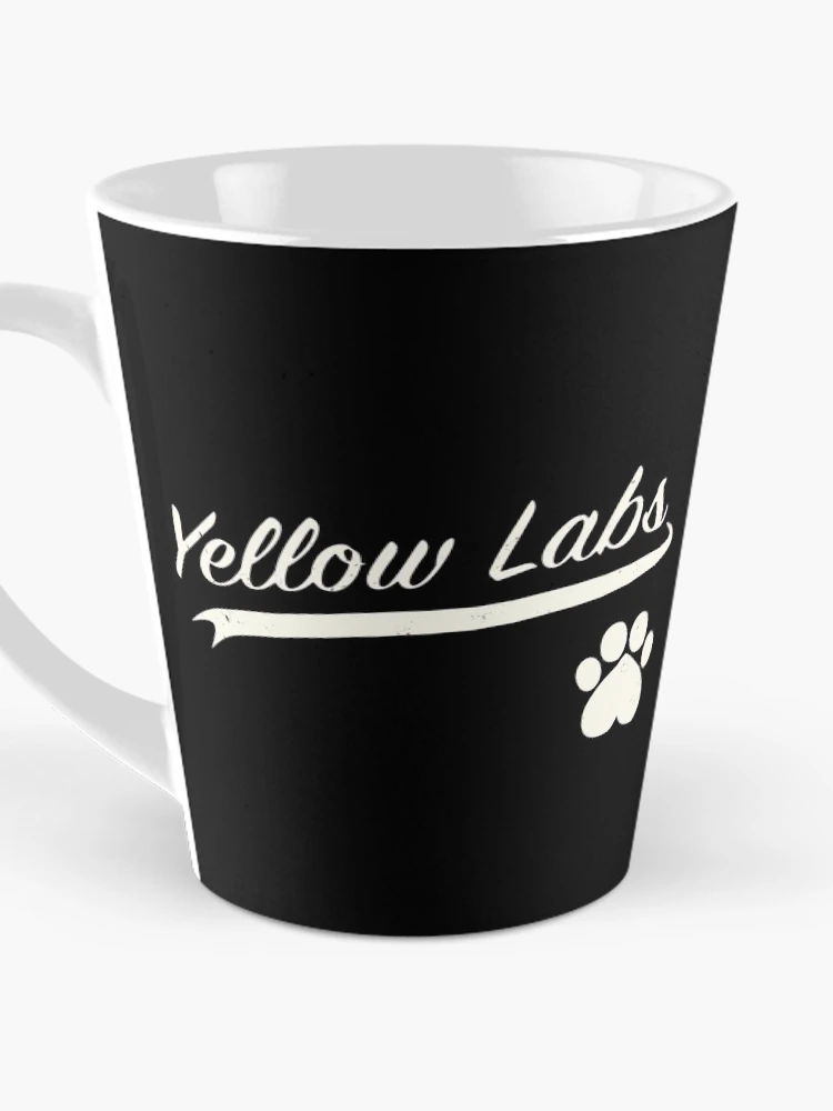 Thumbnail 3 of 4, Coffee Mug, Yellow Lab Baseball Script designed and sold by 8PawsStudio.