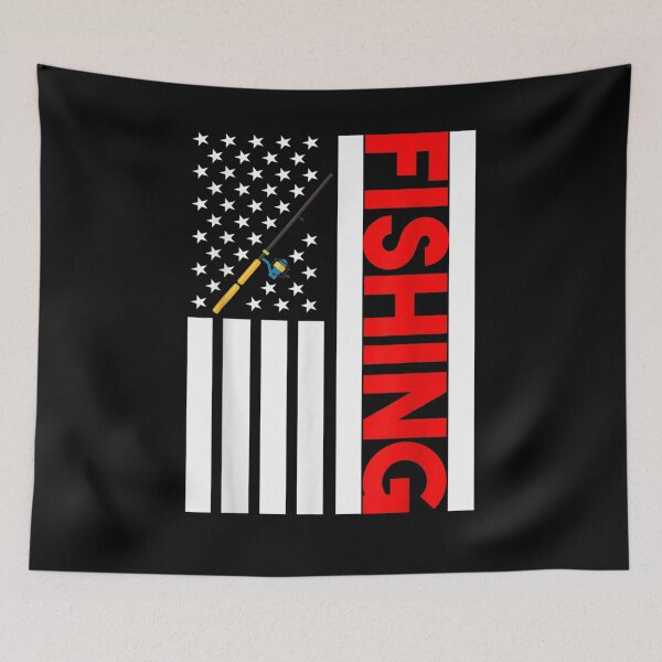 Item preview, Fly Rod Fishing American Flag Retro Vintage Fishing designed and sold by lucretia155.