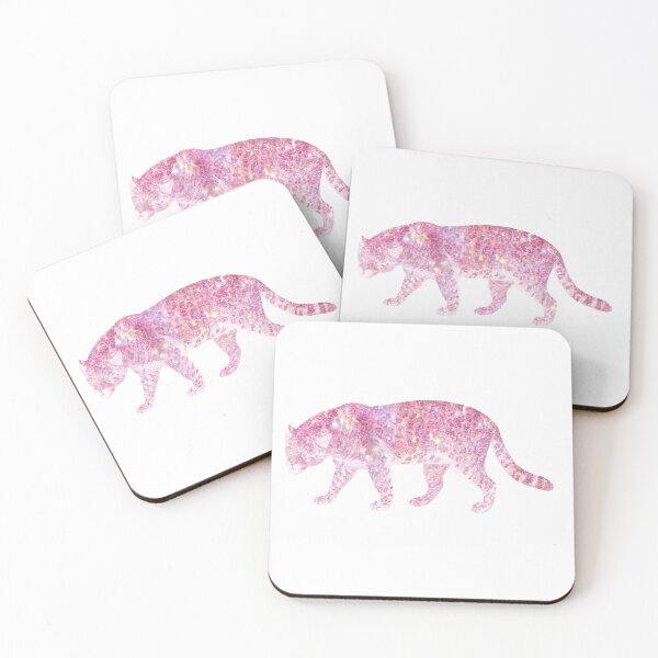 Aperçu de l'œuvre Jaguar holographique rose créée et vendue par BeeMeCreative.