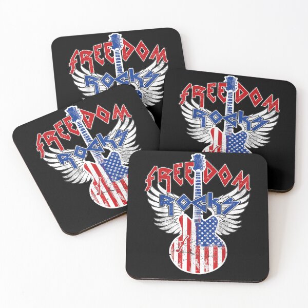 Item preview, Freedom Rocks 4 de julio Bandera patriótica de Estados Unidos Rock Guitarra designed and sold by lucretia155.